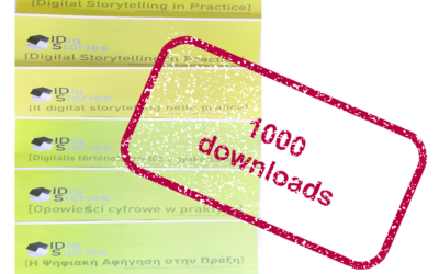 Pleased and proud of reaching the first 1000 download of the methodological guide on digital storytelling